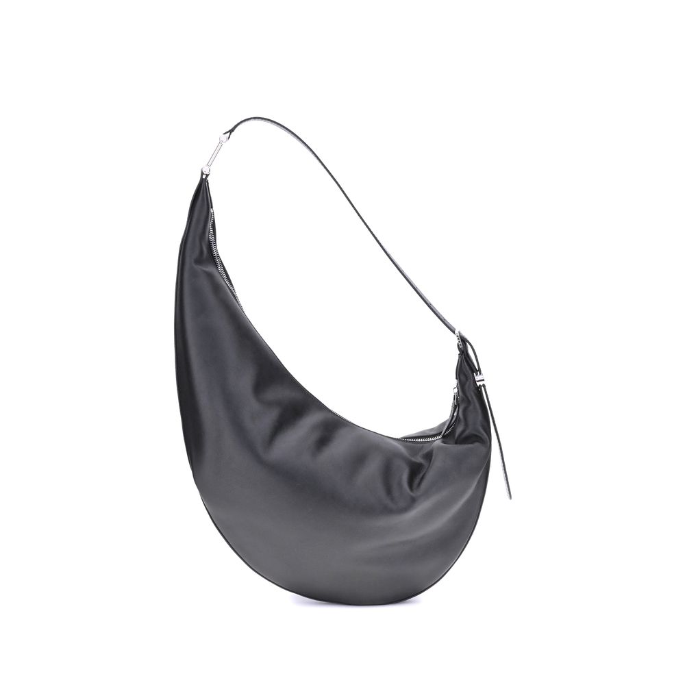 Marni Schwarze Kalbshaut Bos Taurus Schultertasche